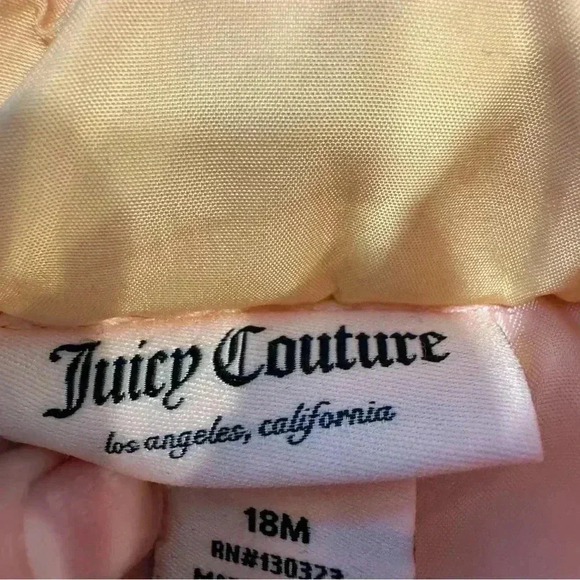 Juicy Couture Toddler Girls Zip Up Rainbow Puffer Vest Sz 18 Months - Picture 5 of 9